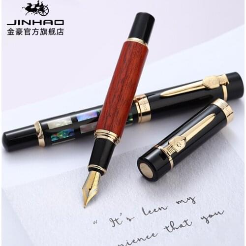 JINHAO 650 High Quality Fountain Pen Luxury Shell Calligraphy 0.5MM Nib for Writing Stationery School Office Supplies Canetas