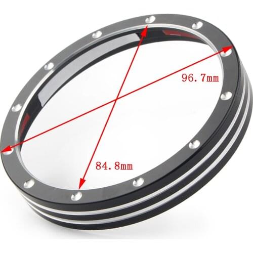 Motorcycle Speedometer Gauge Bezel Trim Ring For Harley Sportster XL883 XL1200 Dyna Street Bob Low Rider models 84.5mm Universal