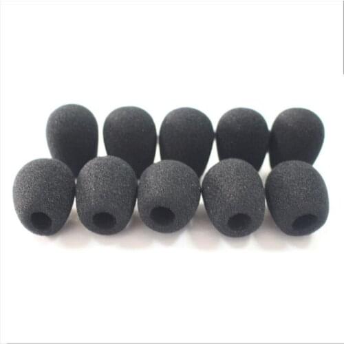 Linhuipad Wholesale 5000pcs M-1028 foam microphone windscreens windshields soft sponge mic cover for call center headset