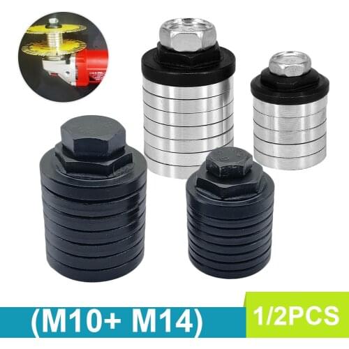 M10/M14 Angle Grinder To Grooving Machine Adapter Conversion Kit Flange Nut Metal Lock Nut Grooving Machine For 100/125-230