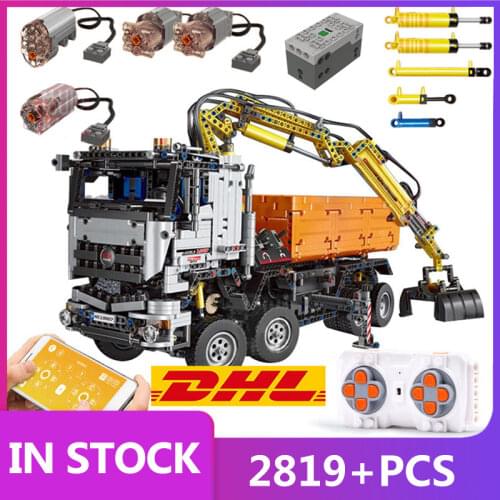 MOULD KING 19007 High-Tech Remote control Truck App Motorized Car model Building Blocks Assemble Bricks Kids Toys Birthday Gifts