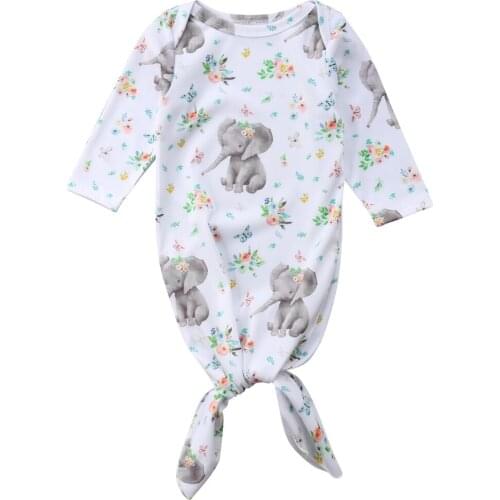 NEW Elephant Newborn Baby Girls Blanket Sleeping Bag Swaddle Wrap Outfits