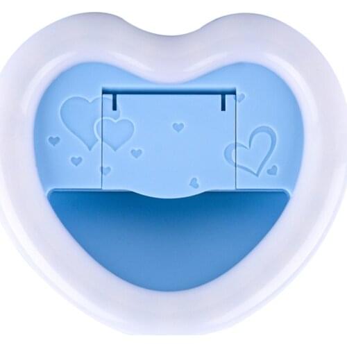 Rechargeable Adjustable Selfie Ring Light Love Shape LED Fill Light for Smart Phone 82*75*37MM EM88