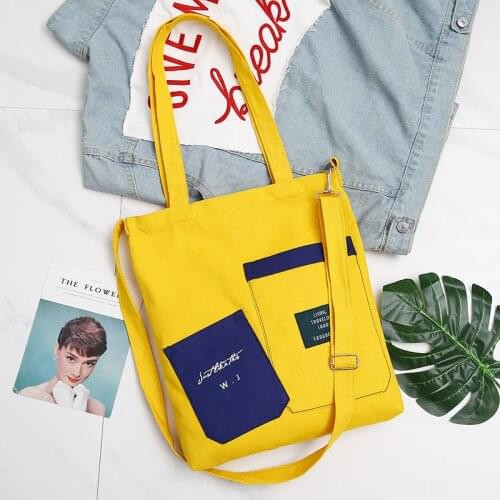 PGOLEGGY Canvas Tote Casual Beach Bags Large Capacity Foldable Grocery Bags Casual Ladies Shopping bag