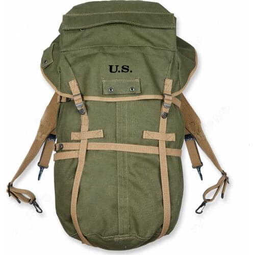 WWII WW2 US Army M1943 Field Pack Backpack M-1943 Canvas Bag Military Reenactments
