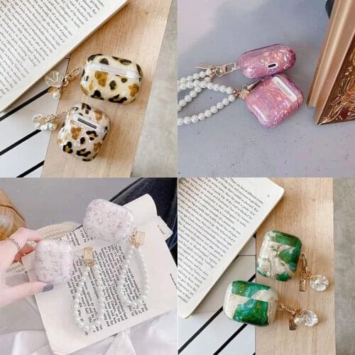 Luxury Leopard Glossy Shell TPU Case for Airpods 1 2 Case for AirPods Pro Cover Bag Bluetooth Earphone Accessories Headphone Box