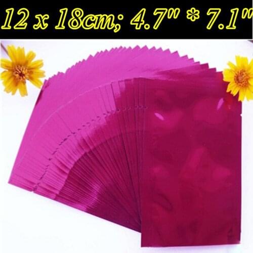 200pcs/lot 12x18cm (4.7'' * 7.1'') Thickness 170mic Aluminum Foil Vacuum Bags,Foil Vacuum Storage Bag,Agriculture feed storage