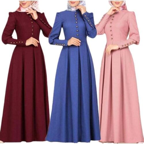 Vintage Abaya Dubai Eid Kaftan Muslim Women Hijab Dress Ramadan Abayas Islamic Clothing Arabic Robe Gown Turkey Caftan Vestidos