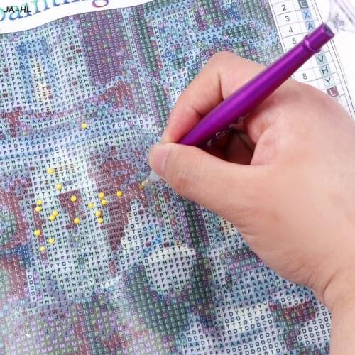 1 Set Kits Stitch Embroidery Accessories DIY Craft Point Drill Pens 5D Resin Diamond Painting Tools Clay with Storage Bag Cross