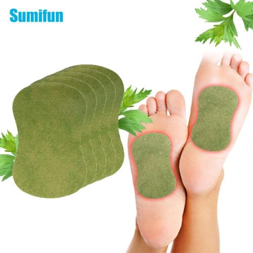 20pcs Detoxification Wormwood Foot Patch Pain Relieving Plaster Relieve Stress Help Sleeping Weight Loss Body Slimming Pad Detox