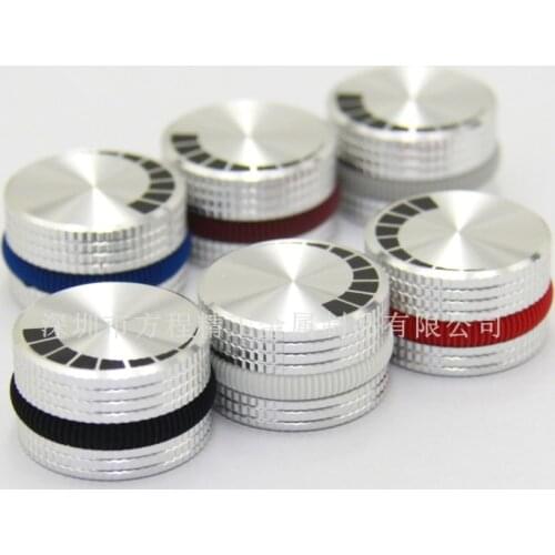 4pcs aluminum cap knob potentiometer knob washer 25*15.5*10mm silver car seat adjustment knob car center knob