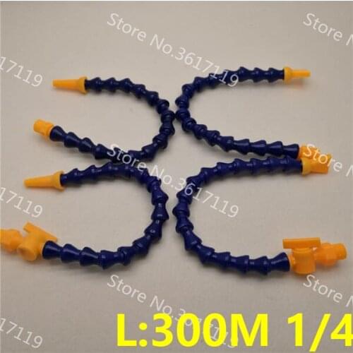 6PCS/LOT 300MM Cooling tube G1/4 water cooling pipe 1/4 Universal bamboo hose machine sprayer plastic nozzle