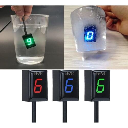 Alconstar-1-6 Lever Speed Waterproof Motorcycle Gear Indicator LED Display ECU Plug & Play For 640 690 790 950 990 1090 03-18