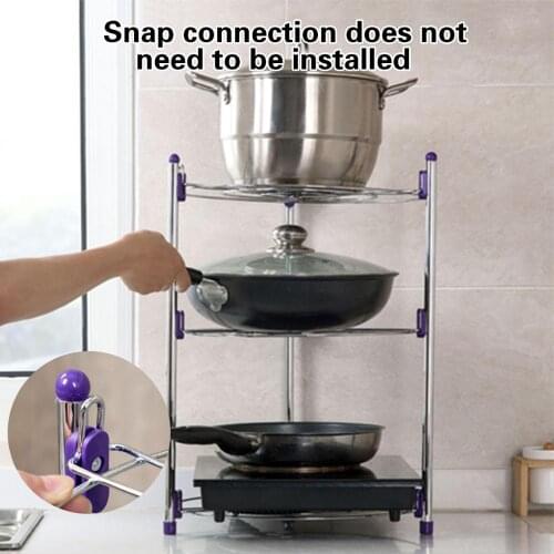 Pot Storage Holders metal storages Racks Cabinet organizer For kitchen convenience cuisine organiser containe