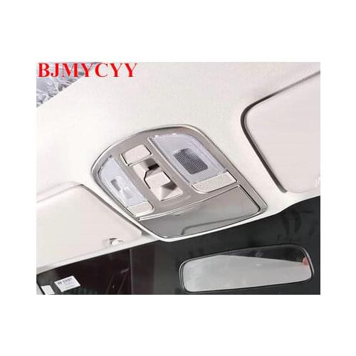 BJMYCYY Stainless steel decorative frame for front reading lamp for Hyundai ix35 2018