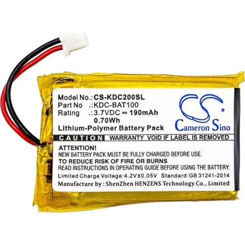 CameronSino for KOAMTAC KDC-100 KDC-200 02-980-8680 KDC-BAT100 battery