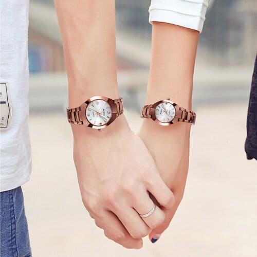 Tanabata Valentines Day Waterproof Quartz Men and Women Steel Band Couple Watches new arrival 2020 joker watch men Gifts WD5