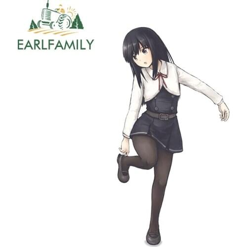 EARLFAMILY 13cm x 6.8cm for Kantai Collection Sunscreen Car Sticker Surfboard Decal Car Door Protector Creativite Laptop Decor