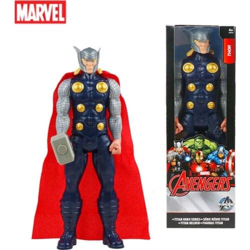 Avengers Action Figure 30cm Thor Titan Hero Series PVC Doll Marvel Toy New Year Christmas Gift for Kids