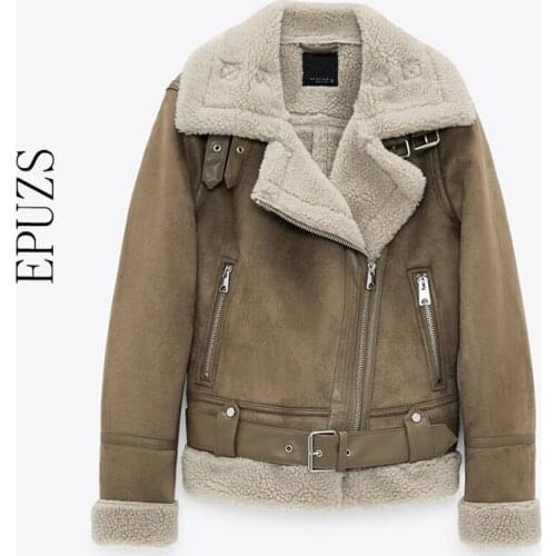EPUZS Women's Suede Jackets