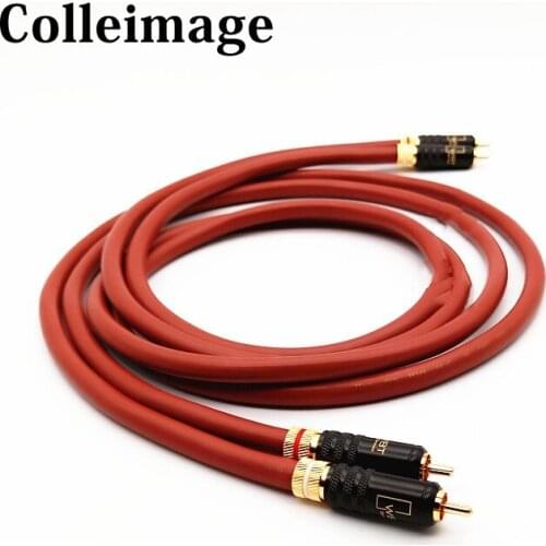 Pair VDH MC D102 MK III HYBRID RCA Interconnect Cable,wire with WBT-0144 Gold plated RCA plug