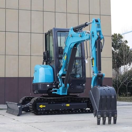 Hydraulic Crawler 3 Ton Mini Excavator With Cab Home Garden Digging Machine With CE ISO Certification