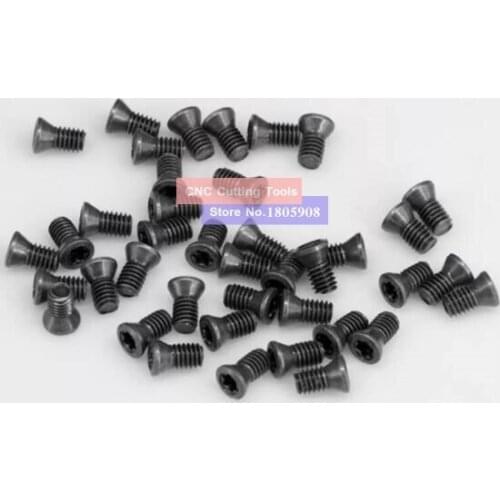 Hot 50PCS/lot M2*6 M2.5*6 M2.5*8 M3*8 M3*10 M3*12 M3.5*8 M3.5*10 M3.5*12 M4*10 M4*12 M5*10 CNC lathe Tool Spare Torx screws
