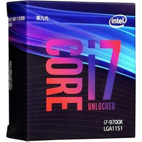 Intel Core i7-9700K 8 núcleos de hasta 4,9 GHz Turbo desbloqueado LGA1151 300 Series 95 W cpu de escritorio