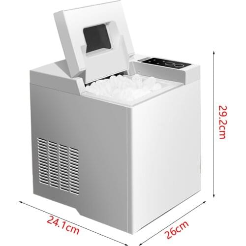 Commercial Electric Ice Maker Machine For Small Milk Tea Shop Round Ice Cube Making Machine 220V