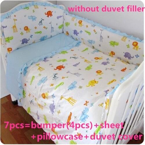 6/7PCS Bedding Set for Babies,Lovely Design cama infantil Baby Cot Set,Duvet Cover,120*60/120*70cm