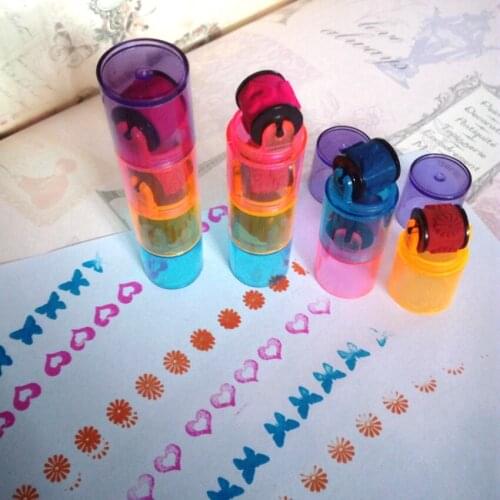 Colorful Scroll Stamp Children Custom Plastic Rubber Stamp/Seal for DIY Scrapbooking/Photo Album Decorative Clear Stamp Sheets