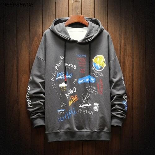 2021 New Casual Mens Clothing Fashion Hip-Hop Hoodies Mens Streetwear Loose Mens Sweatshirts Long Sleeve Mens Hoodies