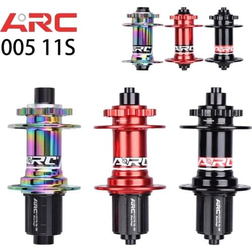 2021 NEW Bicycle Hubs ARC 005 MTB Mountain Bike Disc Brake Cube Bearing 32 Holes 8 9 10 11 Speed 135*10MM 142*12MM QR Thru axle