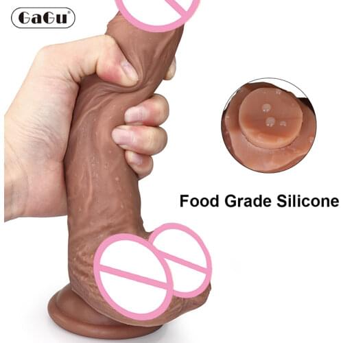 GaGu Skin feeling Realistic Dildo soft material Huge Big Penis With Suction Cup Sex Toys for Woman Strapon Female Masturbation