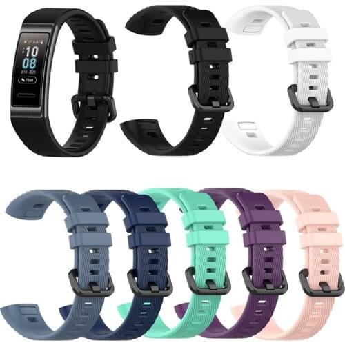 Silicon Wrist Strap For Huawei 4 Pro Smart Watch Band Soft TPU Strap For Huawei Band 3 Band4 Pro bracelet Wristband Accessories