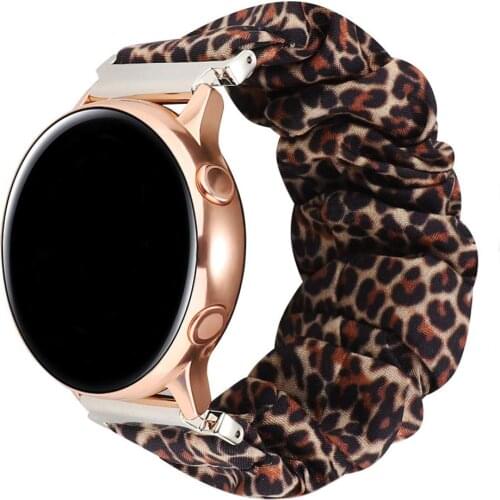 Scrunchie Watch Band for Samsung Galaxy Watch 42mm 46mm Cute Elastic Watchband Replacement Compatible for Galaxy Active/Active 2