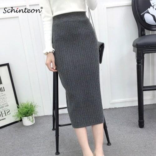 Schinteon Midi Pencil Skirts