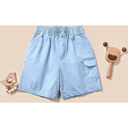 Boys Shorts Kids Shorts candy color summer beach loose shorts casual pants cotton and linen comfortable 6 months-5Yrs Hot