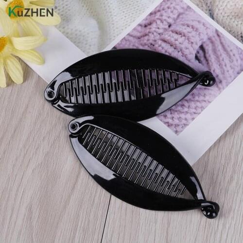 Banana Barrettes Hairpins Hair Accessories For Women Clips Clamp Black Fish Shape Hair Claw Clips Hair Jewelry DIY Accessories