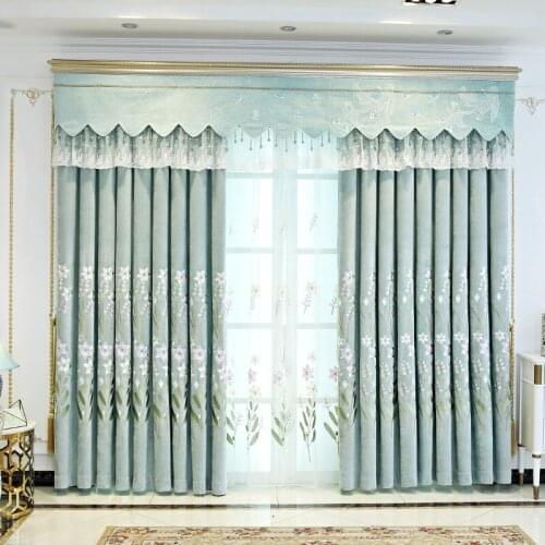 Modern Curtains Simple and Fresh Nordic Style Shading Finished Product Customization Curtains for Living Dining Room Bedroom