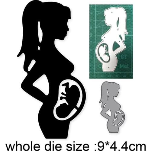 Baby Pregnant Woman New 2021 Metal Cutting Dies For DIY Scrapbooking and Card Making Decorative Embossing Die Cut Craft dies