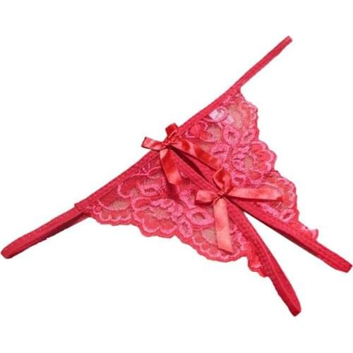 Ropa Interior Femenina 2020 New Women Transparency Tanga Bowknot Featured Strappy Sexy Panties calcinha feminina