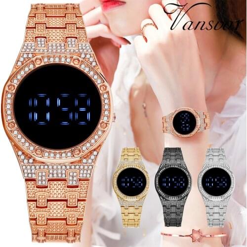 WomenS Watch Fashion Round Dial Stainless Steel Strap Casual Temperament Elegant WomenS Crystal Electronic Watch relogios 40