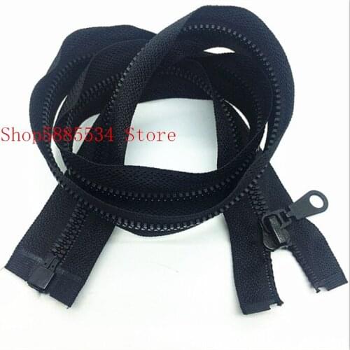 1/2/5PCS 5#28 Inch (70cm) black Separating Jacket Zippers Sewing Zipper Heavy Duty Plastic Zippers Bulk process open-end