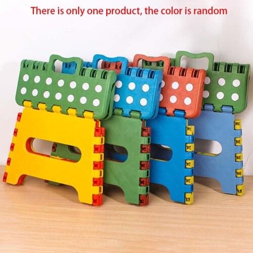 1PCS Folding Step Stool Portable Chair Seat for Home Bathroom Kitchen Garden Camping Kids Handle Portable Small Bench