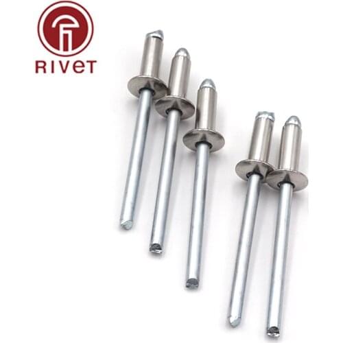 M4.8*20/22/25/30/35mm Blind Rivets Open End Round Head Rivets Stainless Steel Rivets Remaches Fastener 10PCS High Quality
