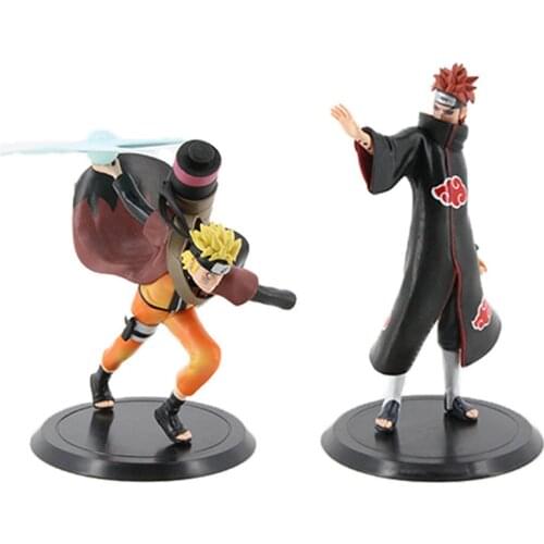 2pcs/Lot Uzumaki Naruto Pain Anime PVC Action Figures Collectible Model Toys Doll
