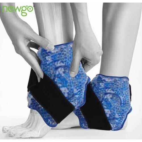 Ice Pack for Foot & Ankle Reusable Ankle Ice Pack Hot Cold Gel Pack for Injuries Sprains 2 Pack