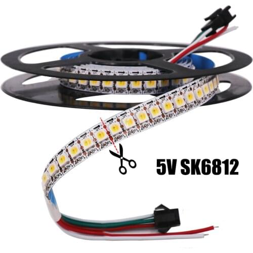 5V SK6812 RGB LED Strip SMD5050 RGBW RGB WW RGBNW WWA Full Color Pixel Lights 30 60 144 LEDs Individual Addressable Led Stripe