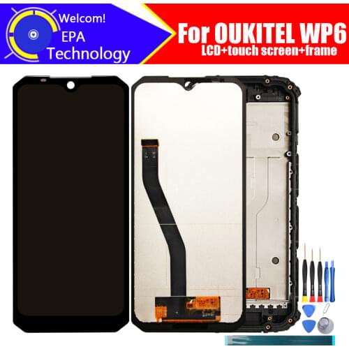 6.3 inch OUKITEL WP6 LCD Display+Touch Screen Digitizer Assembly 100% Original New LCD+Touch Digitizer for OUKITEL WP6 +Tools